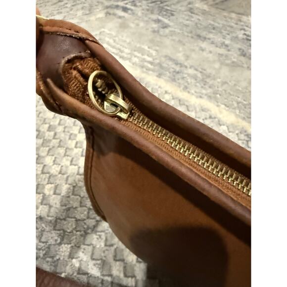 Vintage COACH Andrea Slim Shoulder Bag 9073 Hand Bag Purse Brown Leather Patina - Picture 14 of 16